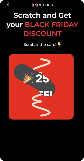 useful friction in web funnel — scratch card reveal, step 2