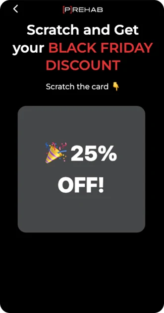 useful friction in web funnel — scratch card reveal, step 3